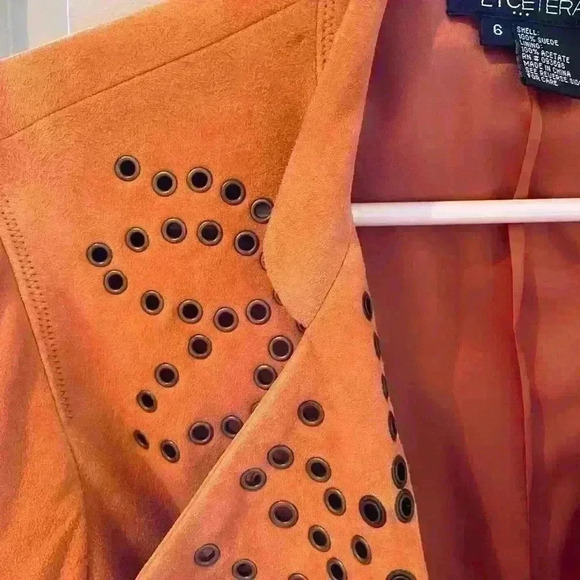 Etcetera Suede Jacket Great Used Condition Womens 6 - Picture 4 of 13